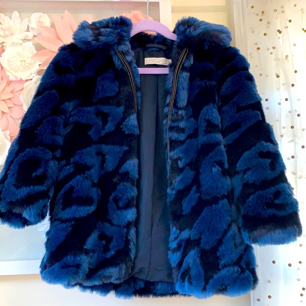 Girls fur coat